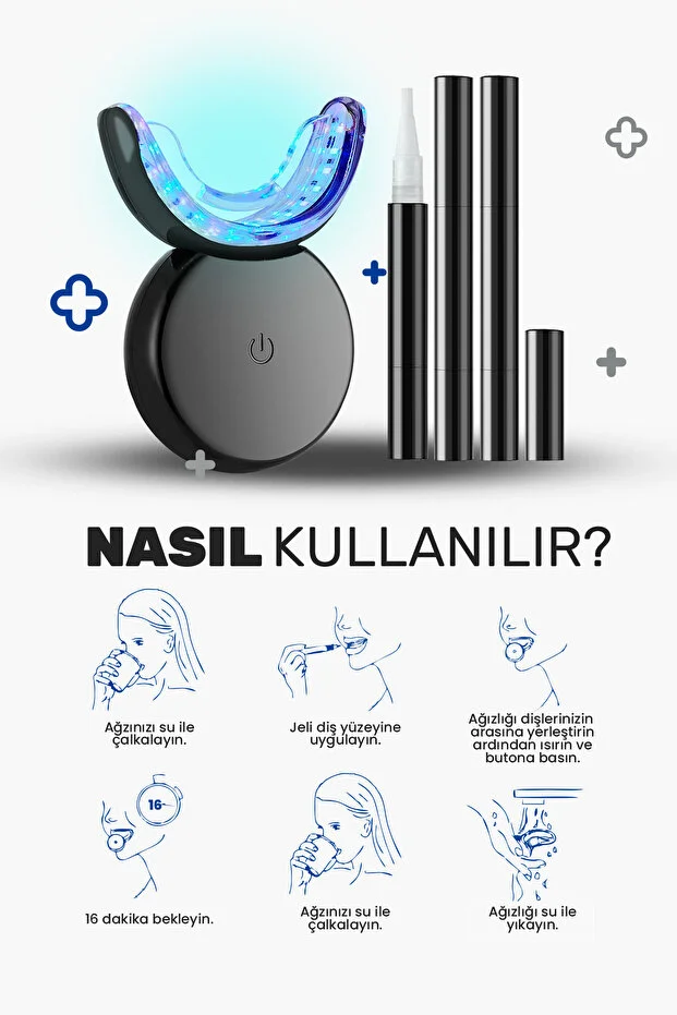 Profesyonel Diş Beyazlatma Seti 16 Led